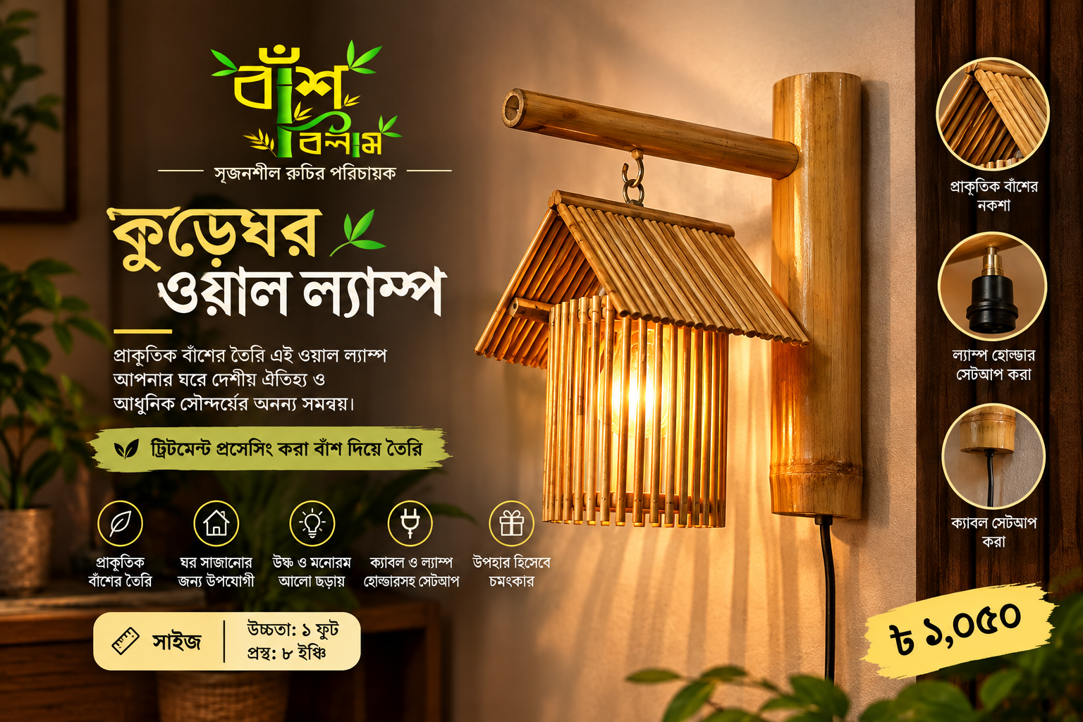 কুড়েঘর ল্যাম্প